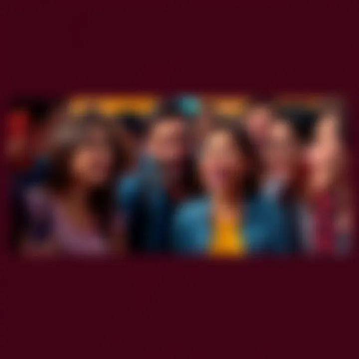 People discussing an exciting day ahead A group of people animatedly talking about their expectations for an eventful day, with expressions of curiosity and excitement on their faces.