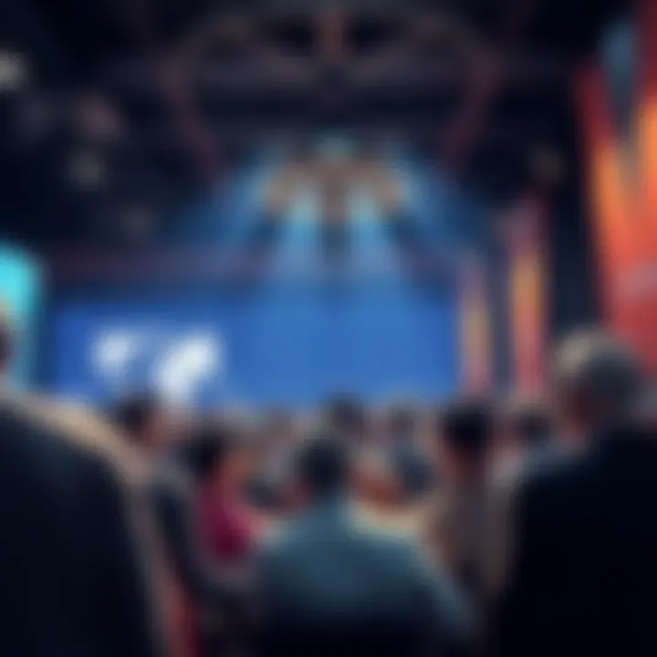 A group of people sharing opinions at a forum, engaging in conversation and seeking common ground.