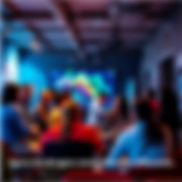 A group of people engaged in a lively discussion about new ideas and perspectives in a casual setting