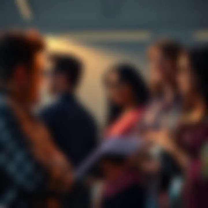Group of people engaged in conversation about a new proposal, showing varied reactions and opinions