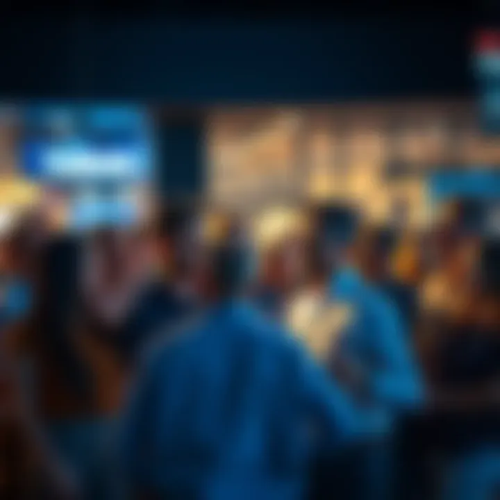 A group of people engaged in a lively discussion about recent updates and changes, expressing excitement and curiosity.