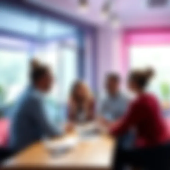 Group of people sharing creative project strategies in a casual setting