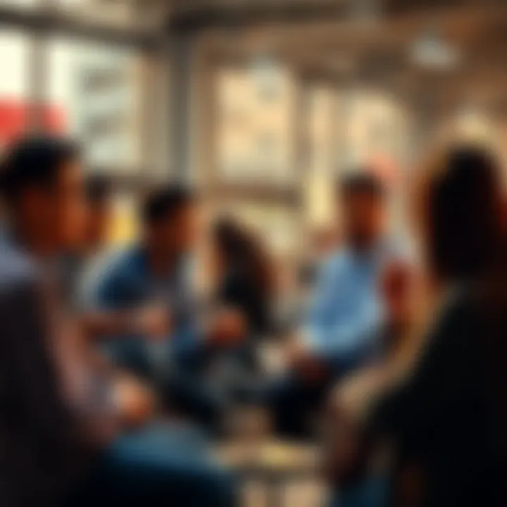 A group of people engaged in a conversation about everyday situations that seem easy but have hidden complexities.