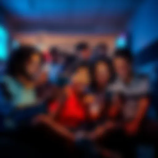 A group of people engaged in a lively online discussion about the Smacker phenomenon, showing various emotions and opinions on their devices.
