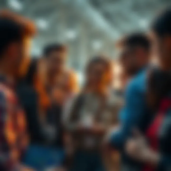 Group of people engaging in a conversation about Wen, sharing ideas and expectations.