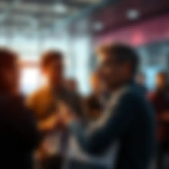 Group of people expressing concerns about withdrawal delays in a financial setting