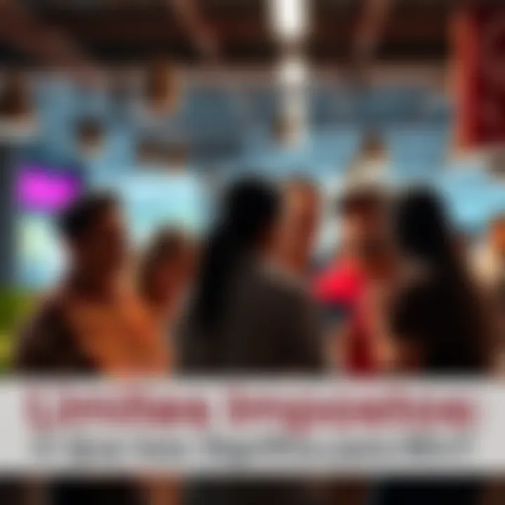 A group of people expressing concern over new limitations and their potential effects on daily life in a casual setting