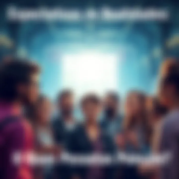 A group of people engaged in a lively discussion, sharing their different viewpoints in a public space.