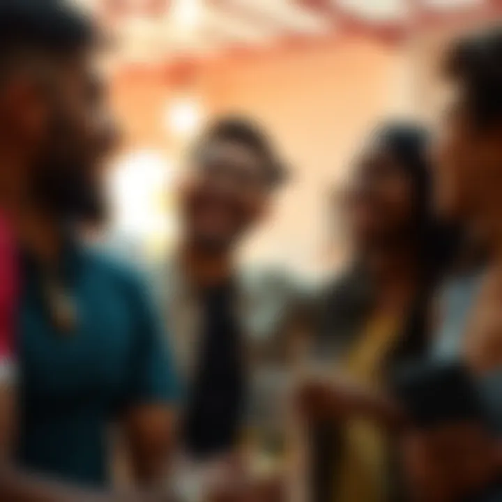 A group of friends sharing a funny moment and laughing out loud
