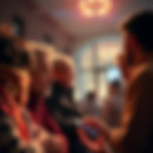 A group of people engaged in conversation, sharing their thoughts and feelings on the last day of March