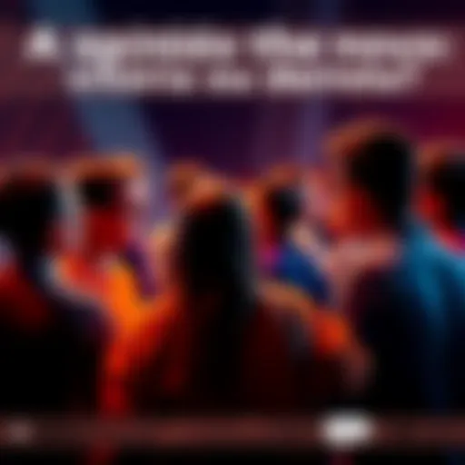 A group of people discussing their opinions about a recent event