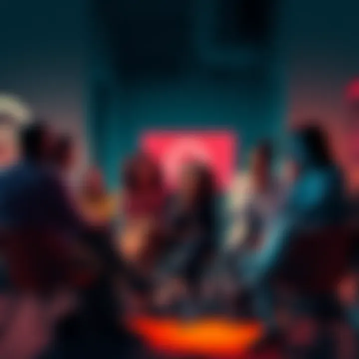 A group of people sitting together, sharing thoughts on feelings of revenge and social interactions.