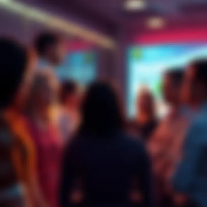 Group of people engaged in a conversation about the year 2026