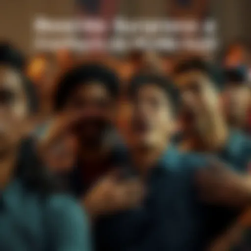 Group of people showing confusion and surprise at unusual events