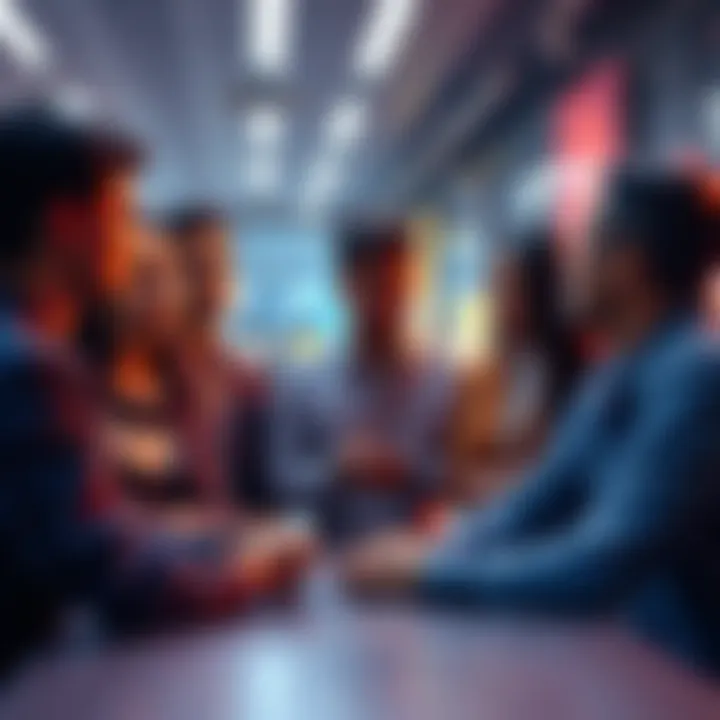 A group of diverse individuals engaging in discussion, emphasizing their thoughts on contemporary society in 2026