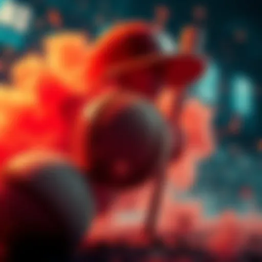 Celebration of a successful predictive model with baseball elements