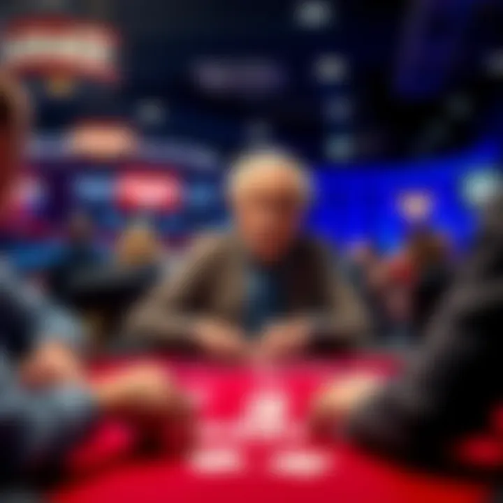 Perry Green, a 90-year-old poker player, sits at the poker table during the World Series of Poker, surrounded by other players and cards.