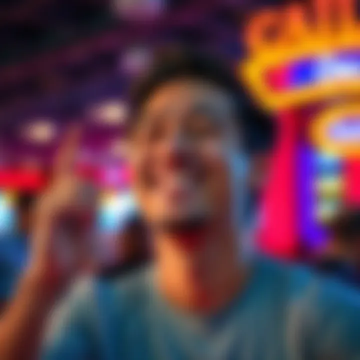 A person smiling and expressing joy after choosing to self-exclude from a casino for life