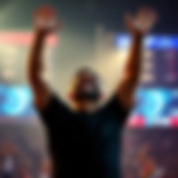 Person celebrating a small victory A person smiles with arms raised in joy, symbolizing hope and renewal after overcoming challenges.