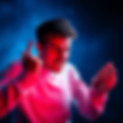 Individual practicing techniques to handle anger and frustration