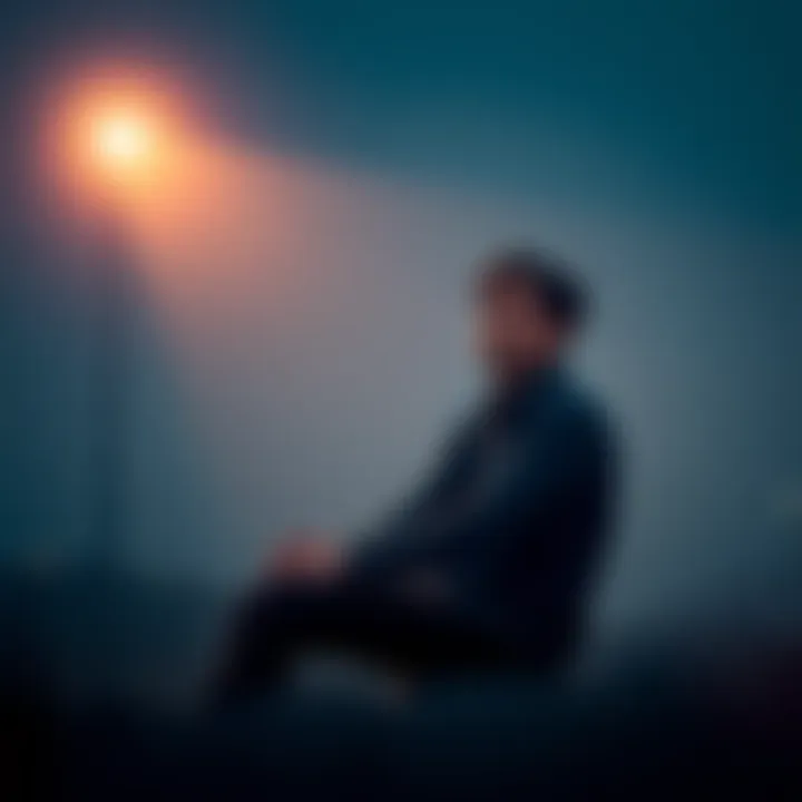 A person sitting alone, looking thoughtful with a furrowed brow, symbolizing reflection on a past disappointment.