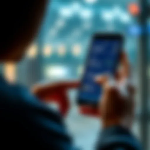 A person looks at their smartphone displaying financial information, contemplating early withdrawal options for better resource management