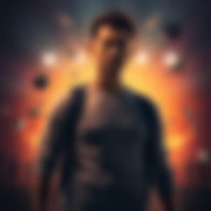 Individual standing strong and confident, ready to face challenges with a determined expression.