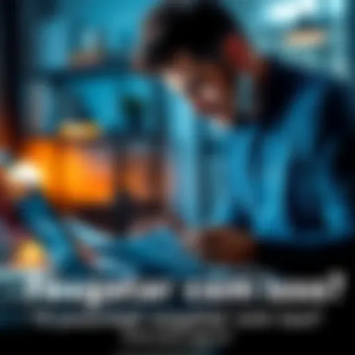 A person looking at papers and a laptop, considering strategies for redeeming benefits.