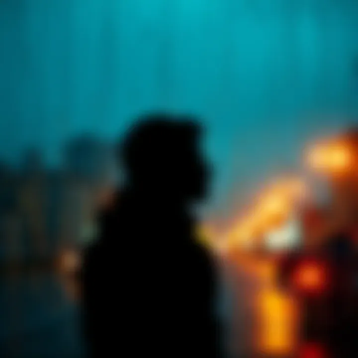 A person looking thoughtful while standing in front of a rainy window, symbolizing the impact of bad luck on daily decisions.