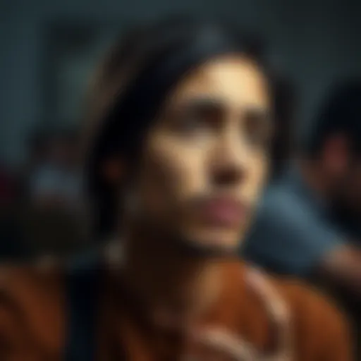 A person looking contemplative while weighing options during a difficult situation