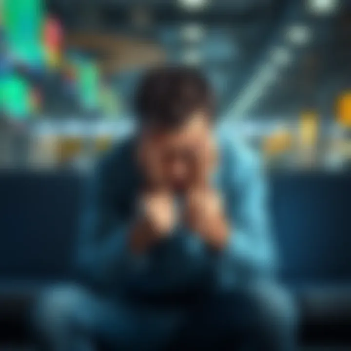 Individual sitting with head in hands, looking overwhelmed by daily pressures