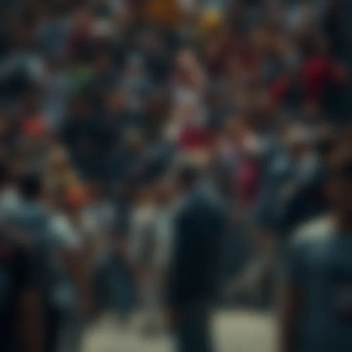 A person stands alone in a busy crowd, looking lost and unsupported, highlighting feelings of abandonment.