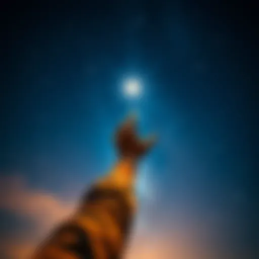 A person stretching out their hand towards a bright star in the night sky, symbolizing the pursuit of dreams and goals.