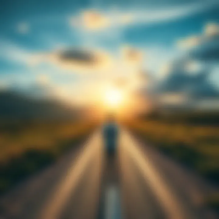 A person standing at a crossroads, contemplating choices in a peaceful outdoor setting.