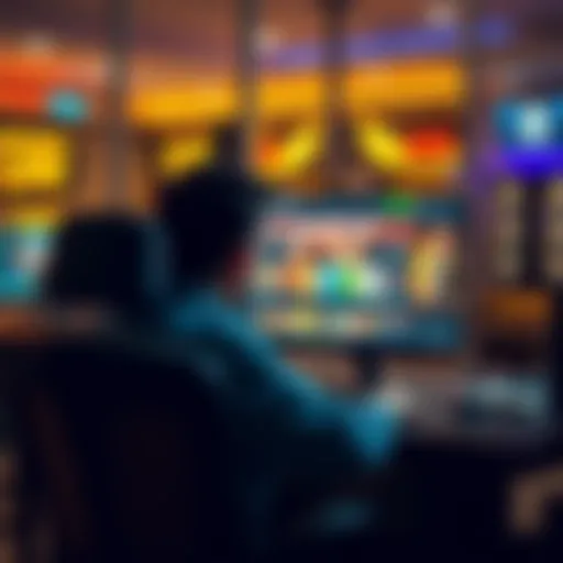 Person resisting temptation A person sitting in front of a computer, looking determined while closing a casino website, symbolizing the struggle to stay away from online gambling.
