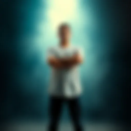 A person confidently standing with arms crossed, symbolizing strength and integrity in life.
