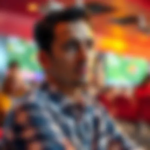 A person looks thoughtful while considering betting options without money