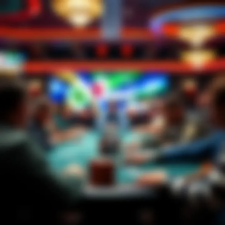 Phil Hellmuth leading the action at the $5,000 8-Handed No-Limit Hold'em poker table, focused and competitive