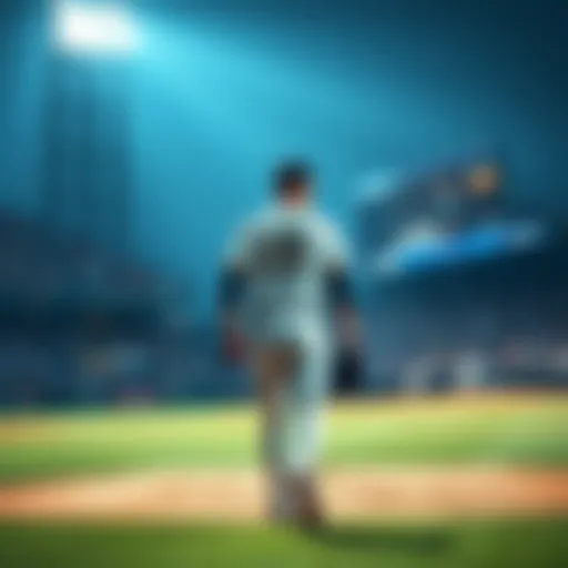 Baseball pitcher looking concerned while walking off the field after being removed from the game