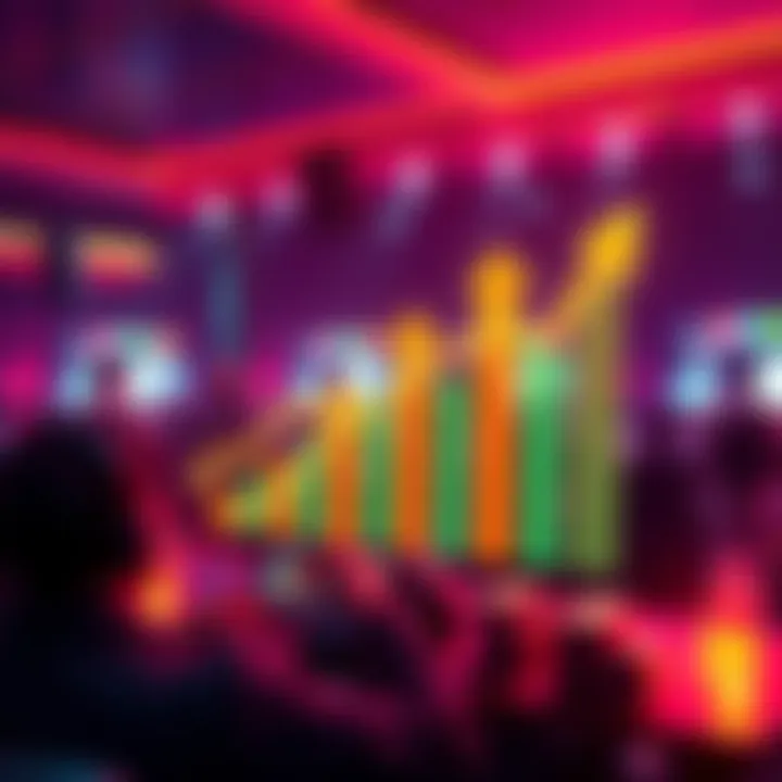 A graphic showing potential monthly earnings for players in Plat 4 level with upward trend arrows