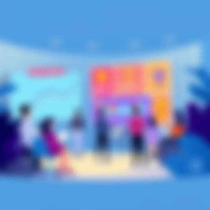 Illustration showing people discussing the Plat 6 progress bonus in 2025, with charts and rewards highlighted.
