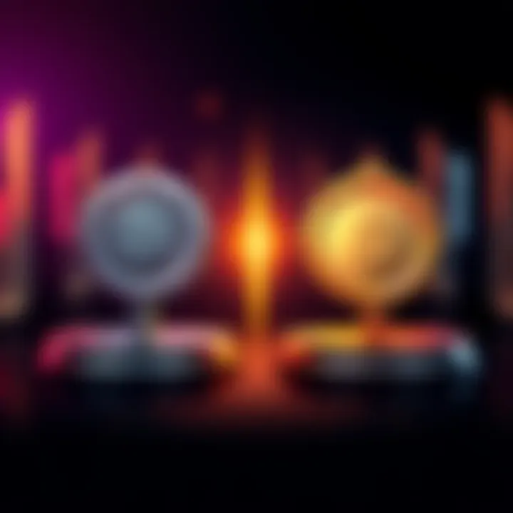 A visual representation of the differences in monthly bonuses between platinum and gold levels, showcasing reward symbols