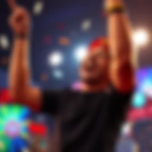 A happy player celebrating a 1000x win with 25 free spins after completing KYC process