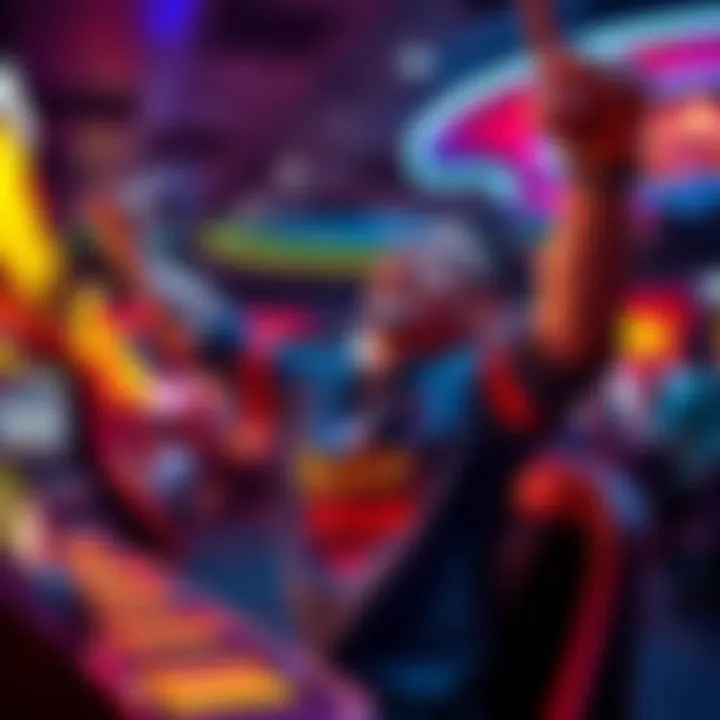 A joyful player celebrating a big win while playing Dragon Link at a casino.