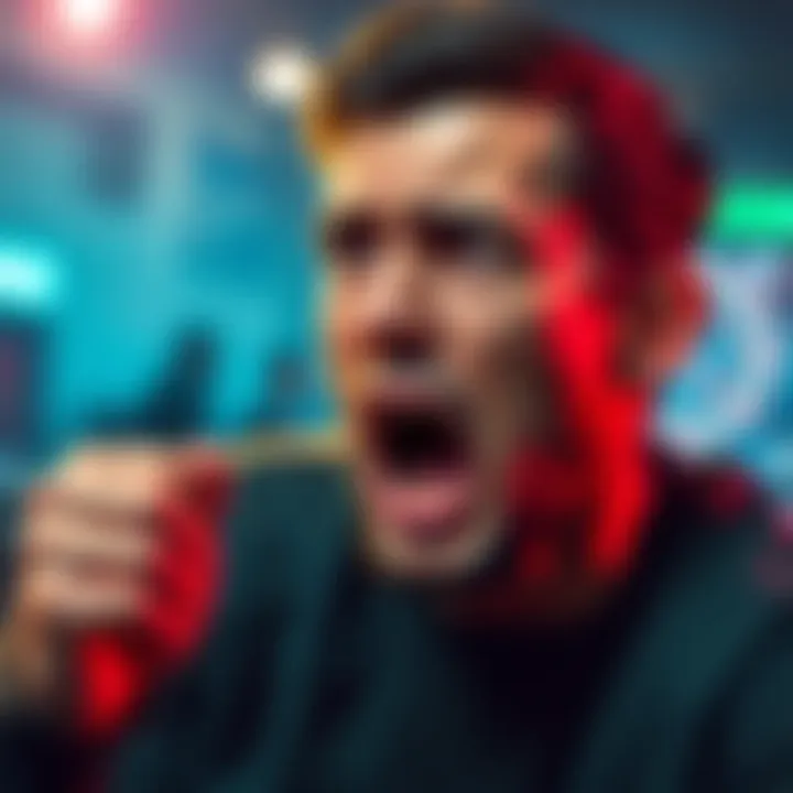 A player expressing frustration while discussing withdrawal issues with Mostbet