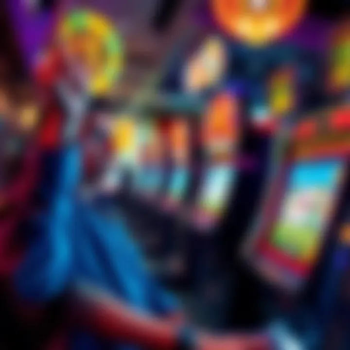 A player celebrating a win from free spins on a slot machine while looking worried about blackjack losses.