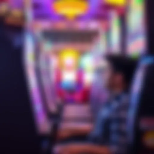 A player looks surprised while playing a slot machine at Shiloh Spins and Spirits, Illinois, noticing full bet charges during a bonus round.