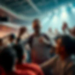 Player fans love to see lose A controversial athlete known for provoking rivalries, surrounded by cheering fans and animated discussions during a sports event.