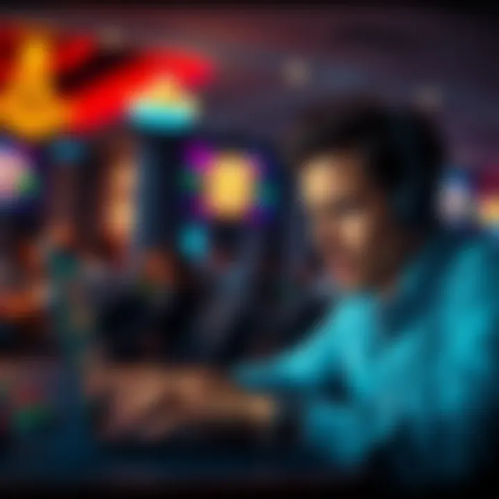 A person looking upset while using a laptop with casino graphics on the screen, showing disappointment over poor support and bonuses.