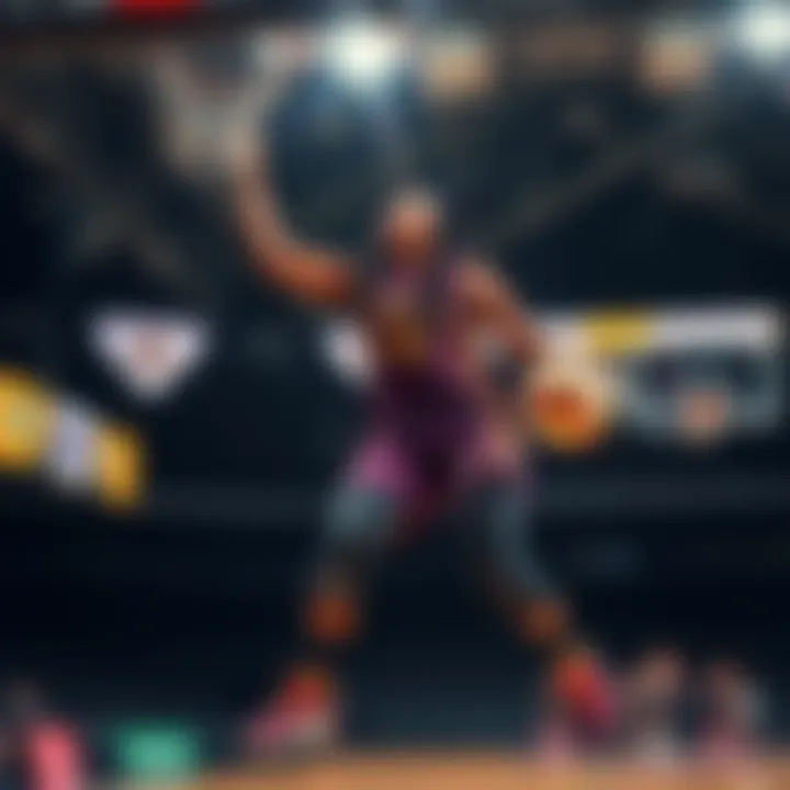 Basketball player making a crucial play during a WNBA game